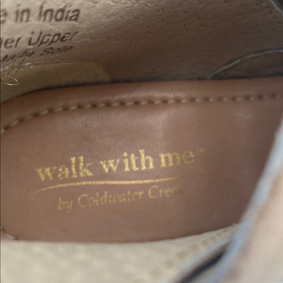 Coldwater creek Tan Leather Ankle Boots women 8M Suede casual office Festival - Picture 14 of 15